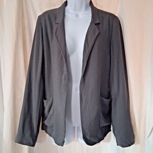 Aritzia Talula Gray Grey Open Front Blazer Jacket Women's Six 6 Lightweight